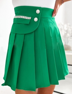 Zelená plisovaná sukňa Deana