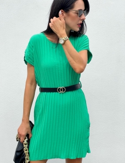 Zelené plisované šaty Susi